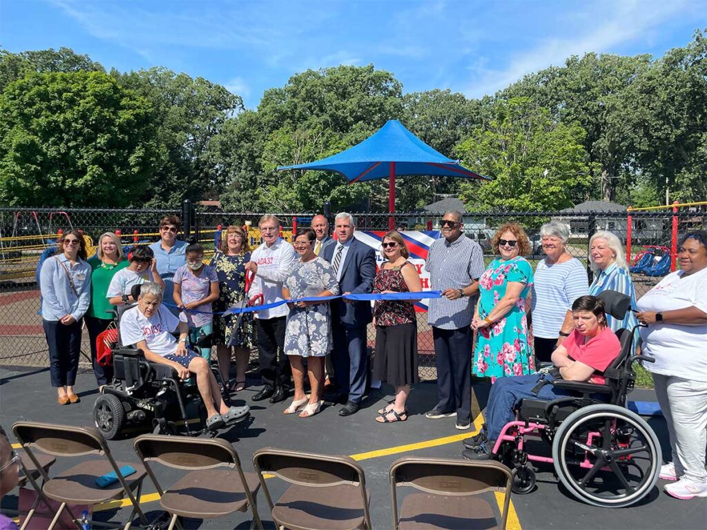United Cerebral Palsy-Center for Disability Services  Celebrates 32nd Anniversary of ADA with Ribbon Cutting  for Upgraded Accessible Playground
